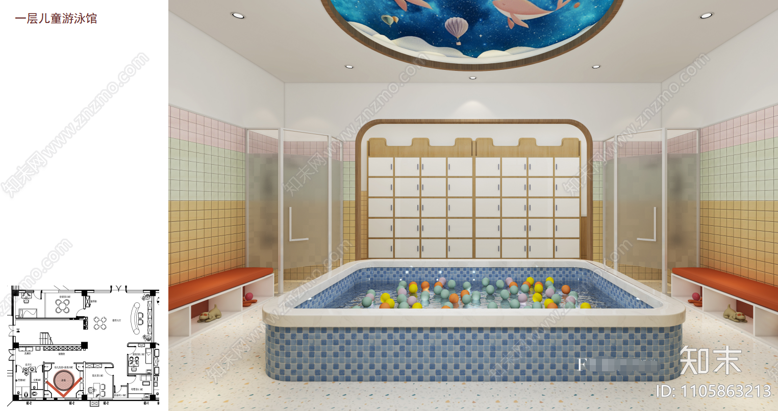 幼儿园cad施工图下载【ID:1105863213】