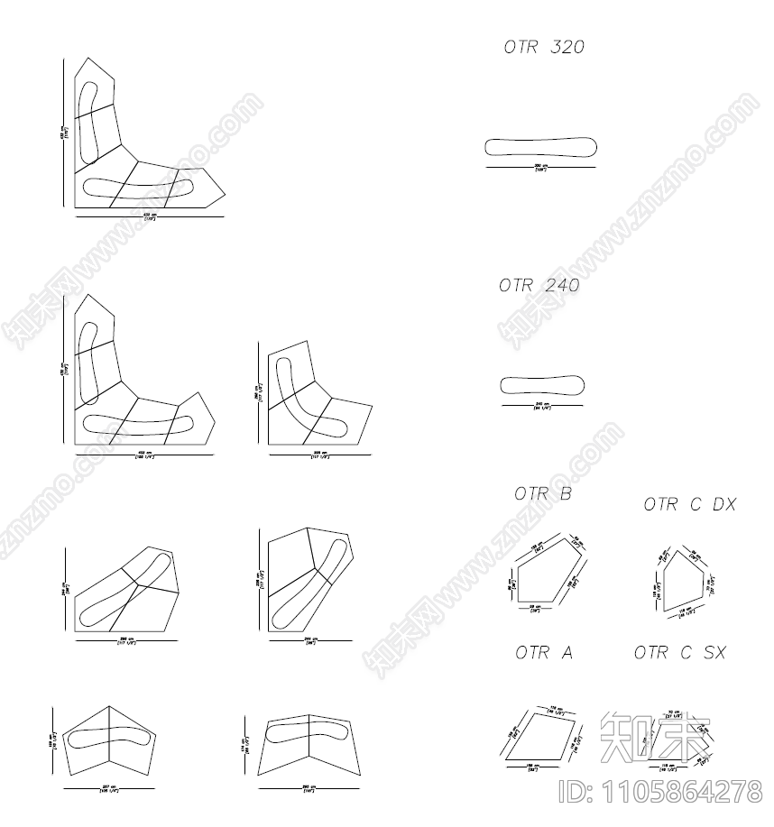 现代室内设计施工图下载【ID:1105864278】