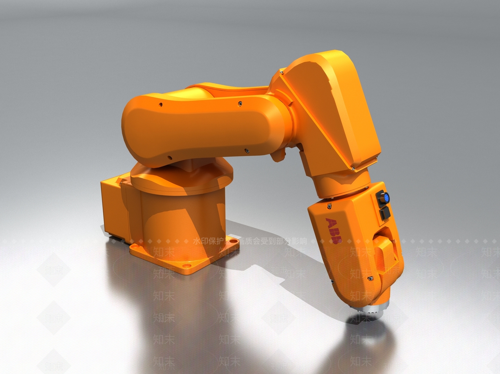 现代工业设备3D模型渲染效果图