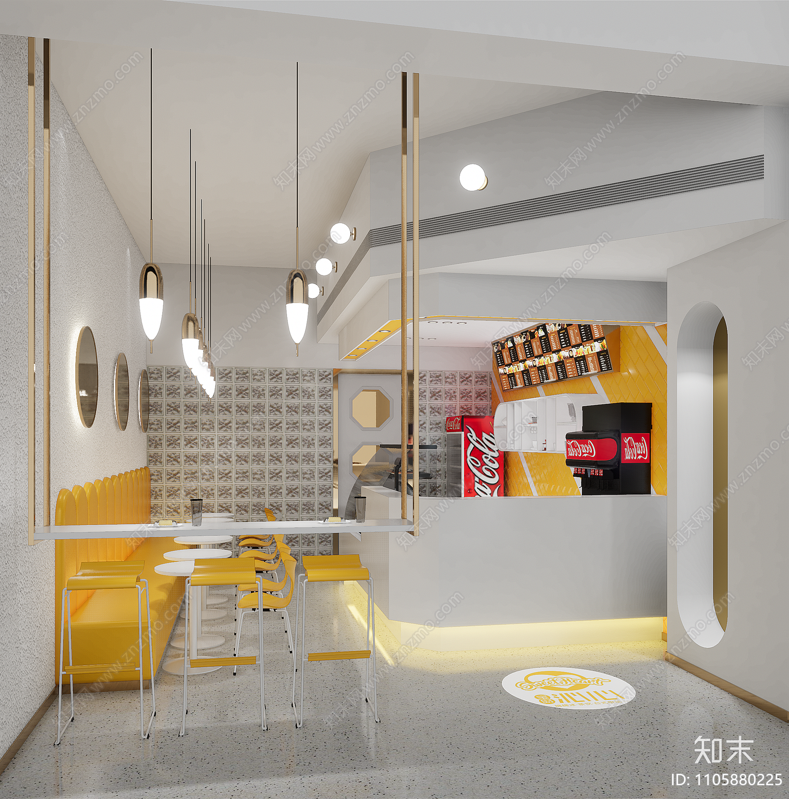 苏州宝岛沁心甜品店施工图下载【ID:1105880225】