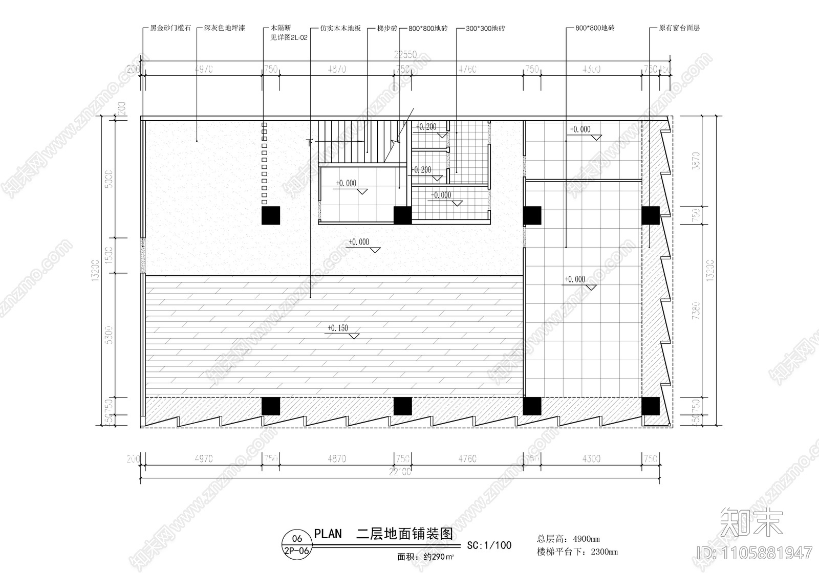 360㎡党群服务中心施工图下载【ID:1105881947】