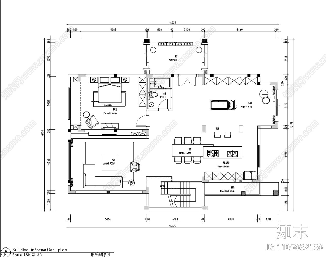 沈育晖空间设计现代风格独栋别墅丨效果图cad施工图下载【ID:1105882188】