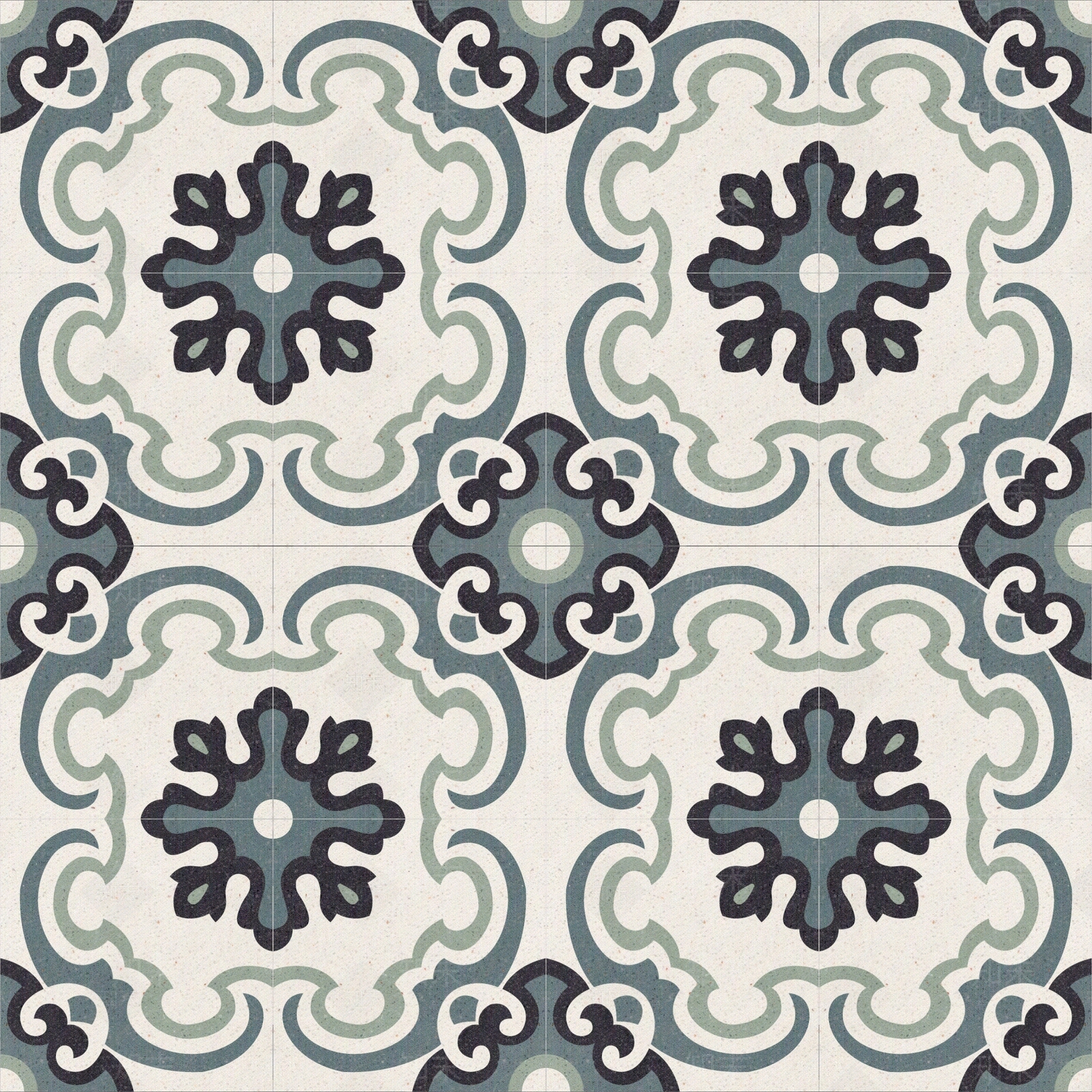 欧式地面拼花花砖贴图下载【ID:1105900599】