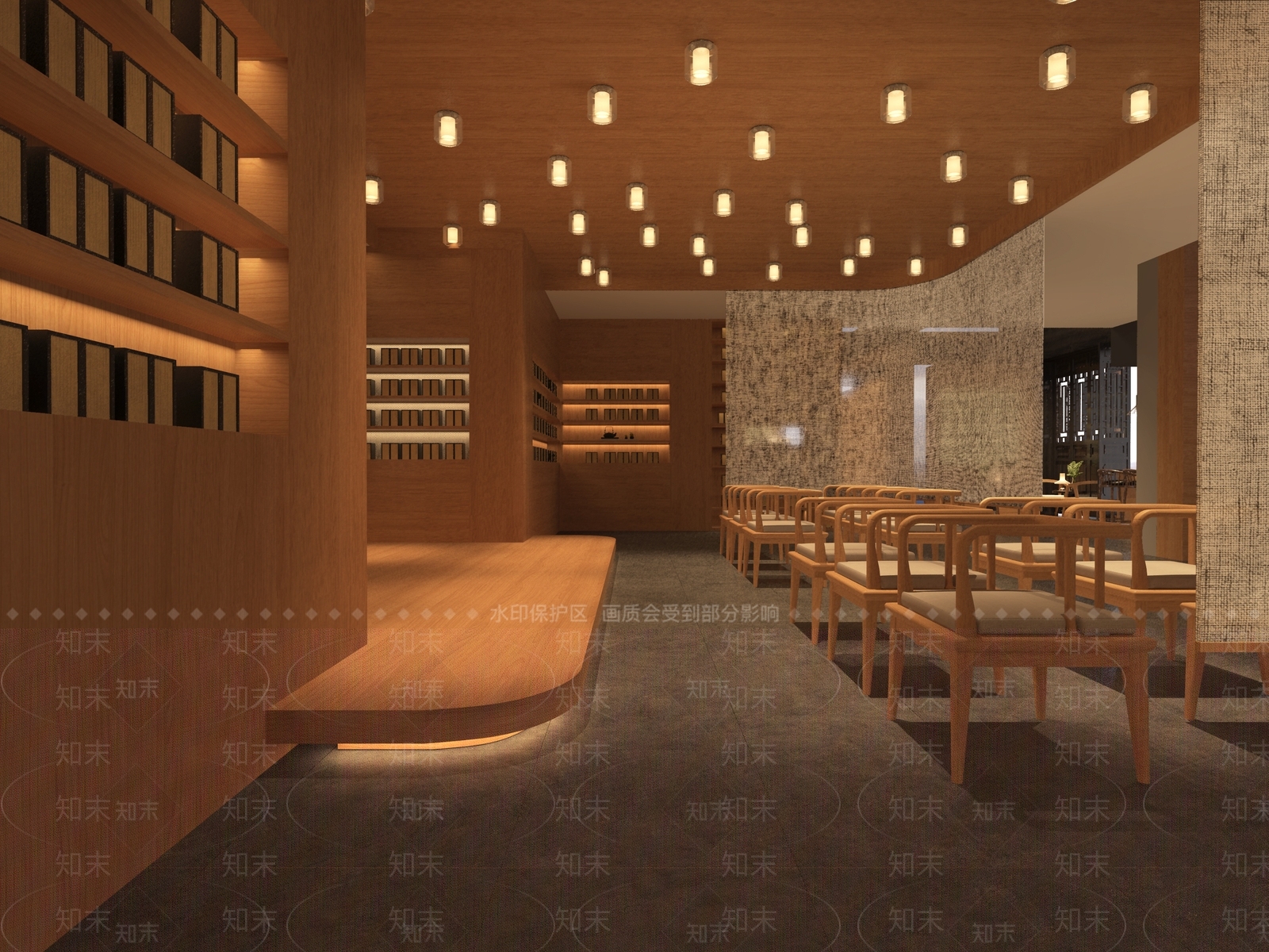 新中式书店3D模型下载【ID:1105906711】