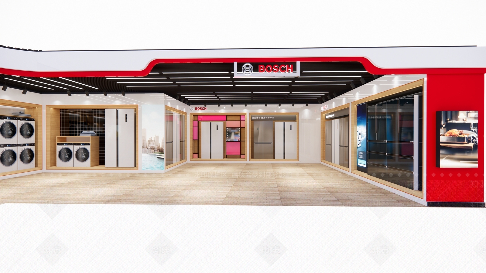 现代家电展厅SU模型下载【ID:1105910649】
