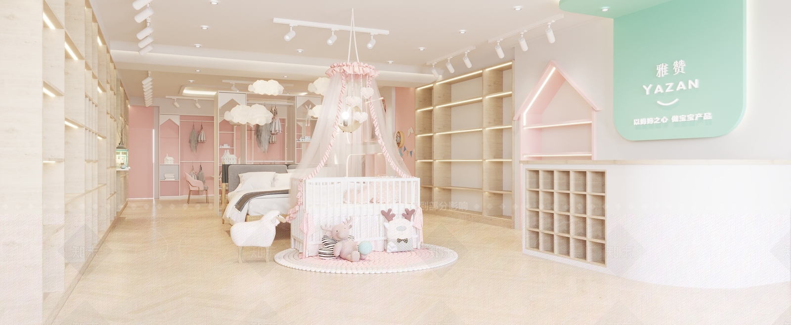 现代母婴店3D模型下载【ID:1105925399】