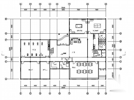 某三层简欧式会所建筑方案图cad施工图下载【ID:166733170】