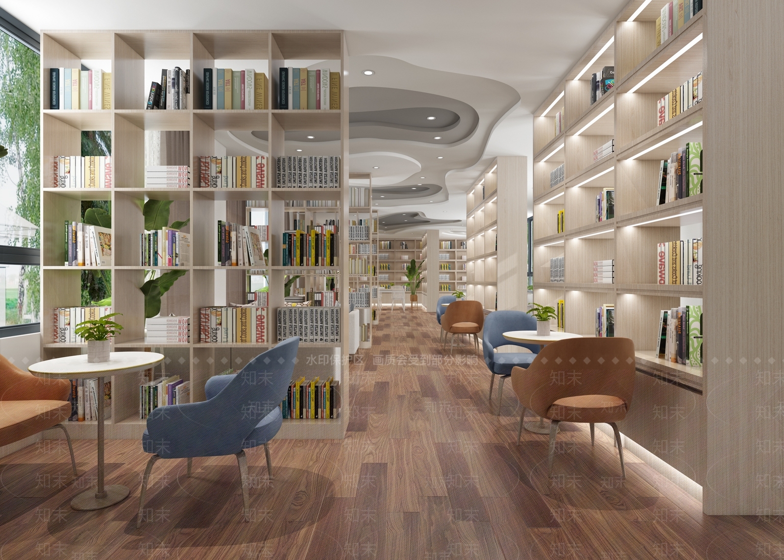 现代书店3D模型下载【ID:1105938528】