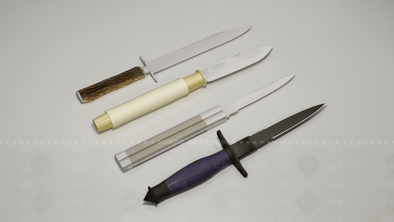 现代刀具3D模型下载【ID:1105946946】