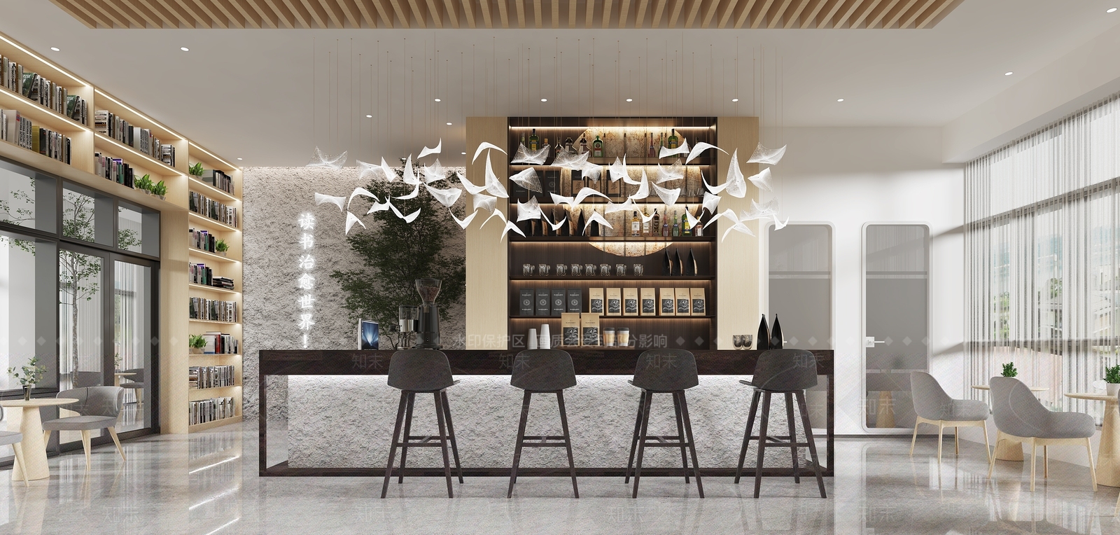 现代书店3D模型下载【ID:1105948995】