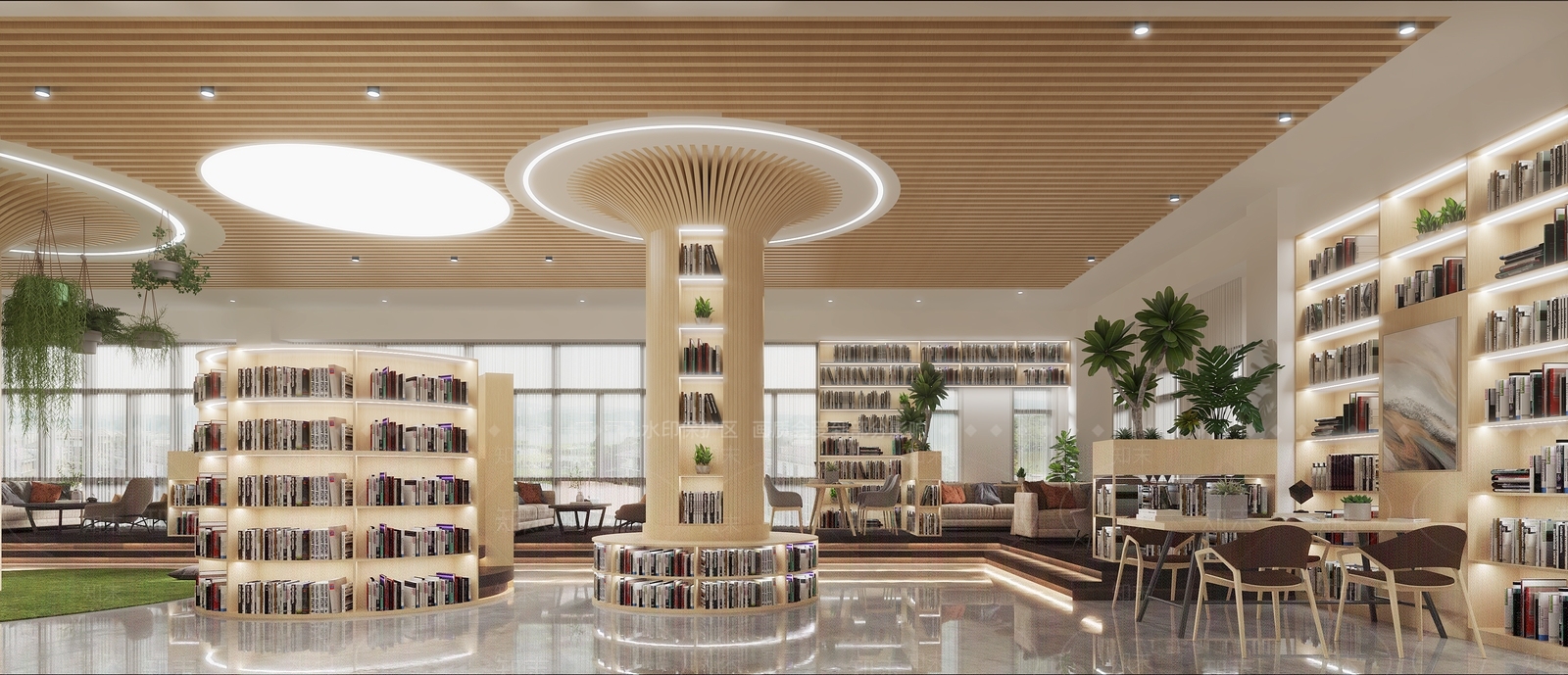 现代书店3D模型下载【ID:1105948995】