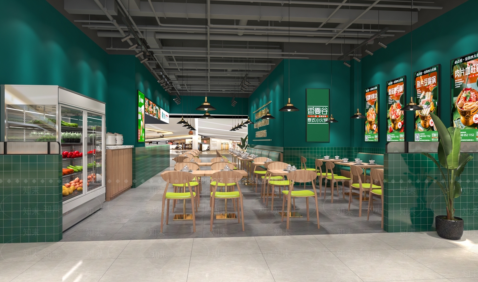 东南亚泰式火锅店3D模型下载【ID:1105949141】