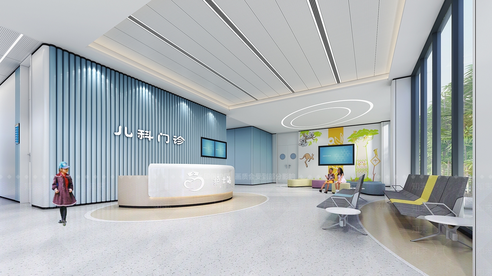 现代儿科门诊3D模型下载【ID:1105950266】