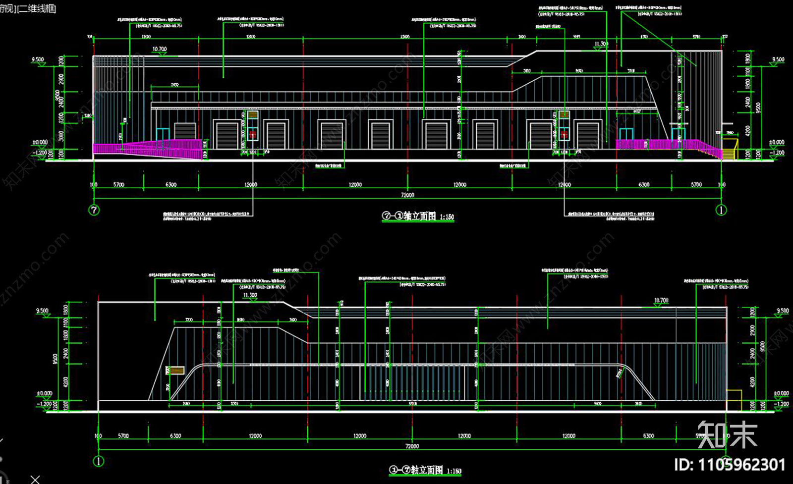 冷库建筑施工图下载【ID:1105962301】