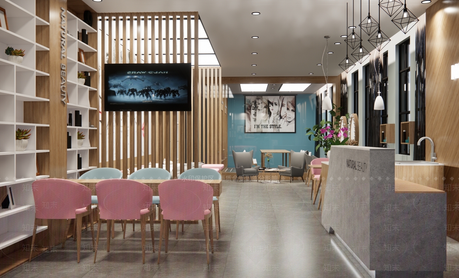 现代美妆店SU模型下载【ID:1105987046】