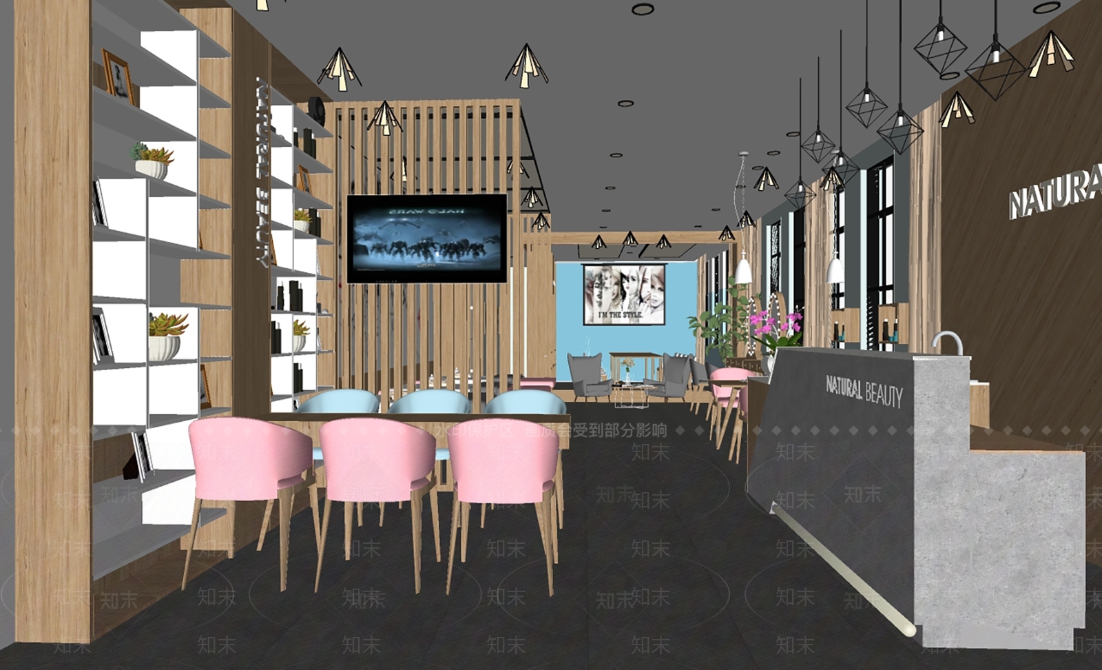现代美妆店SU模型下载【ID:1105987046】
