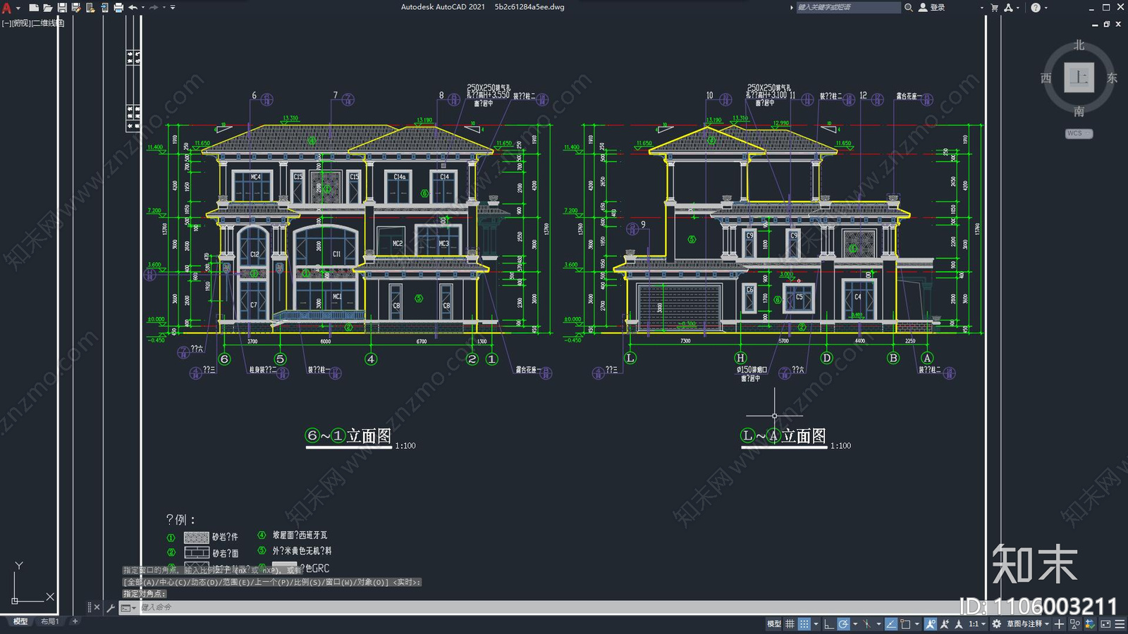 别墅建筑设计cad施工图下载【ID:1106003211】