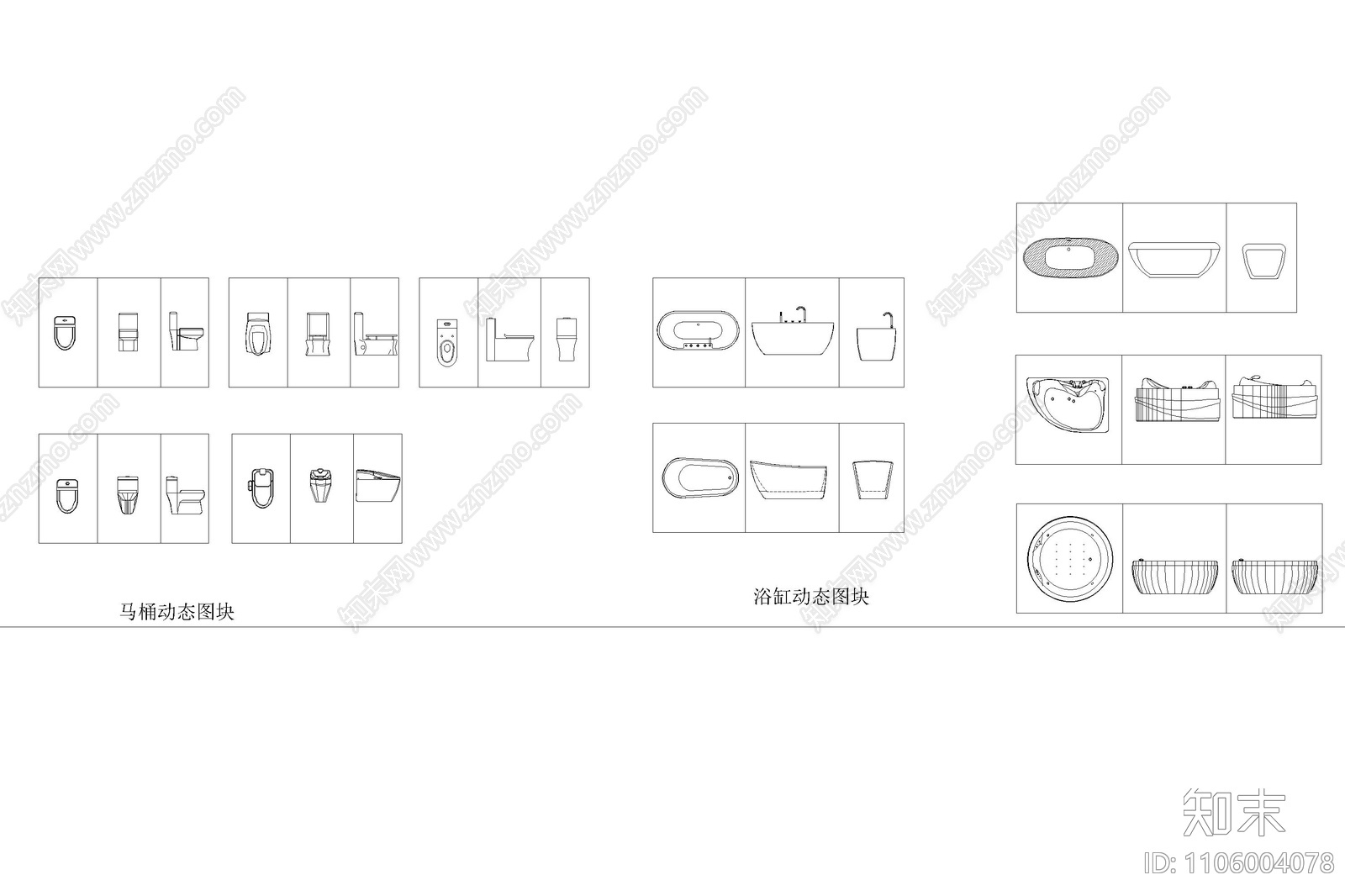 卫生间布置方案施工图下载【ID:1106004078】