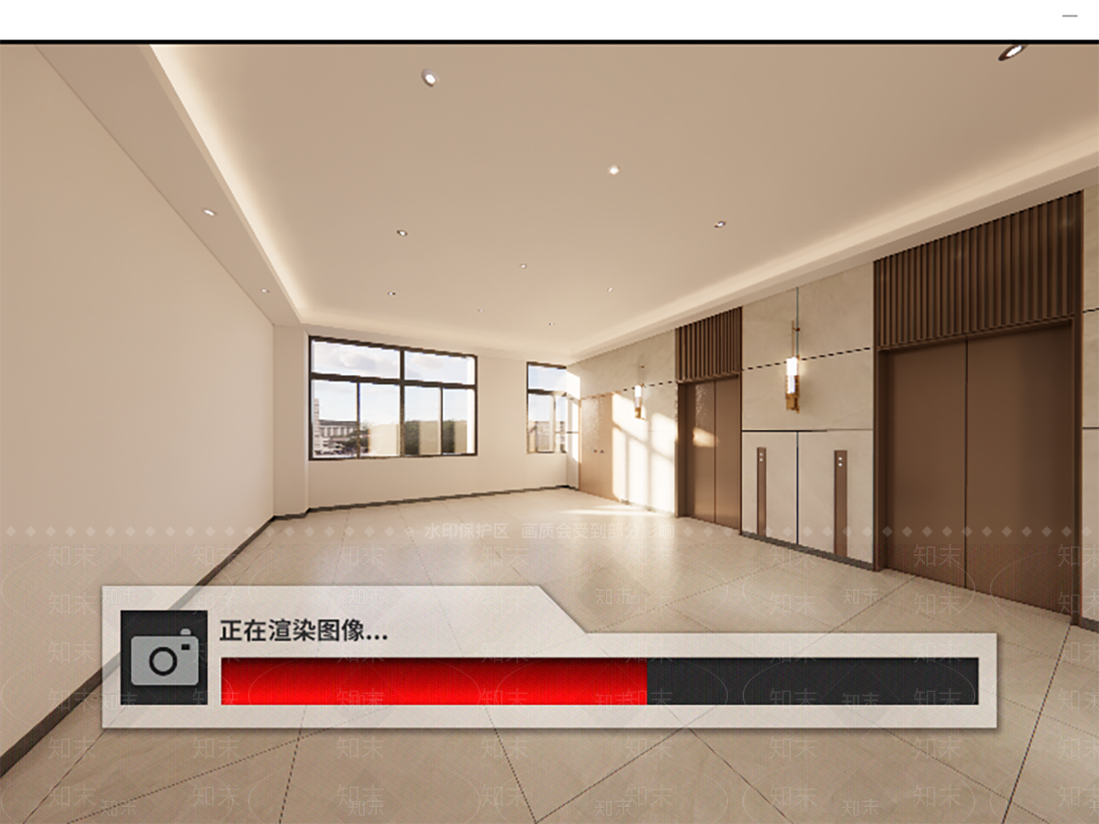 现代电梯厅SU模型下载【ID:1106005713】