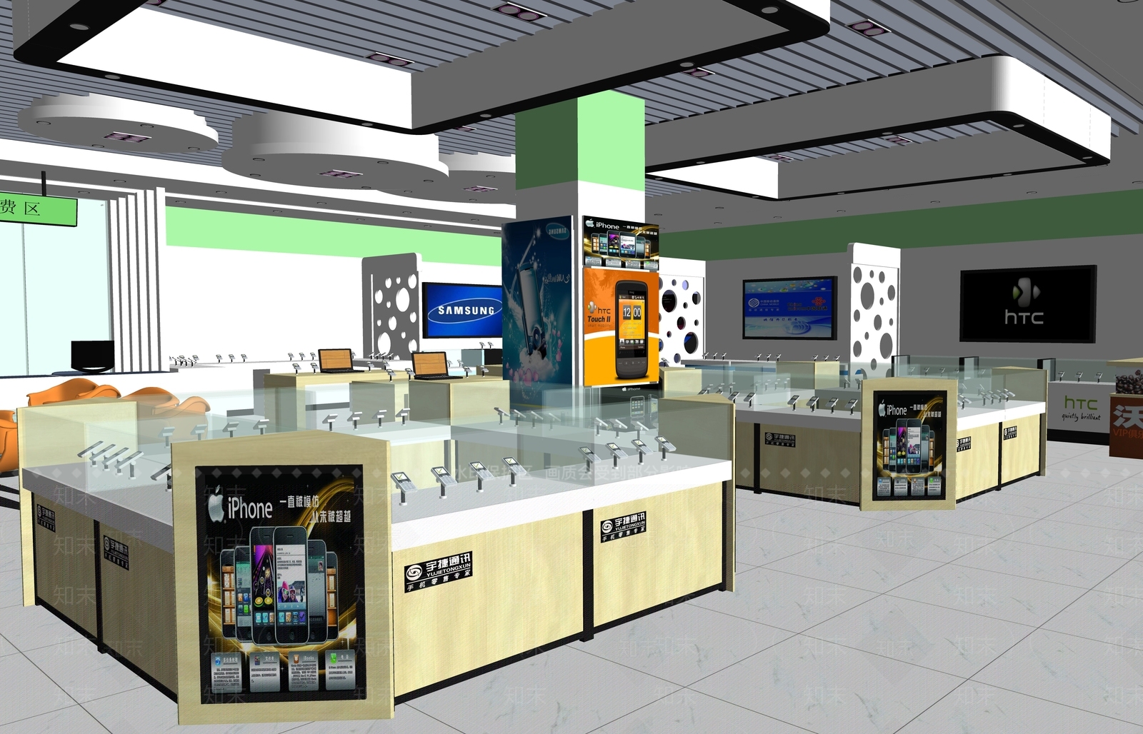 现代数码店SU模型下载【ID:1106006373】
