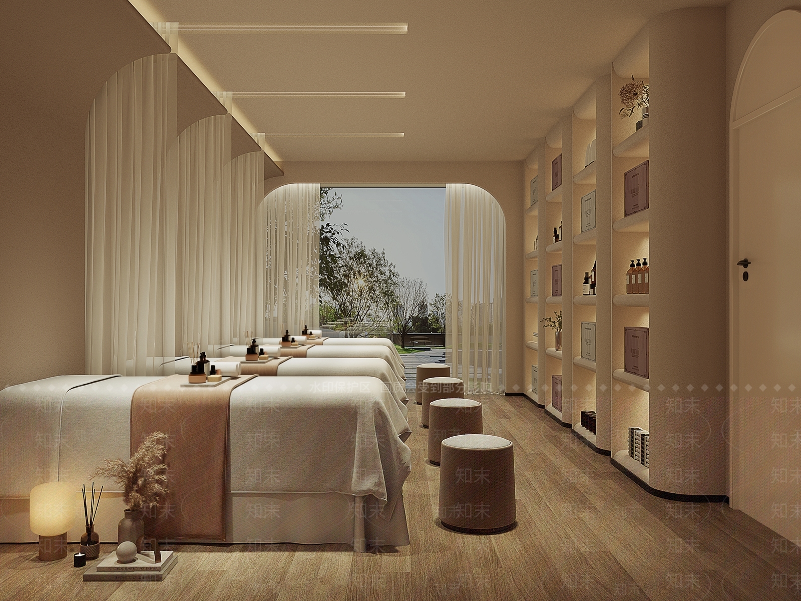 侘寂美容SPA包间3D模型下载【ID:1106020026】