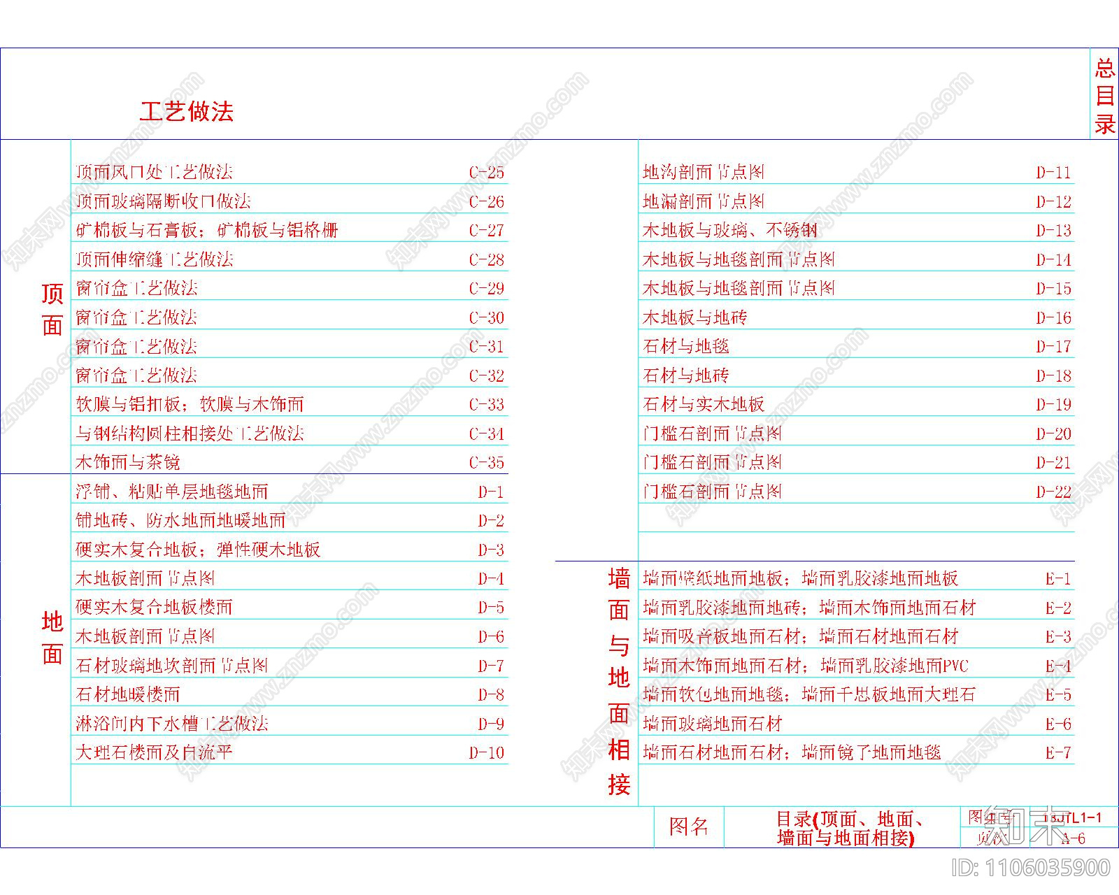 墙面cad施工图下载【ID:1106035900】