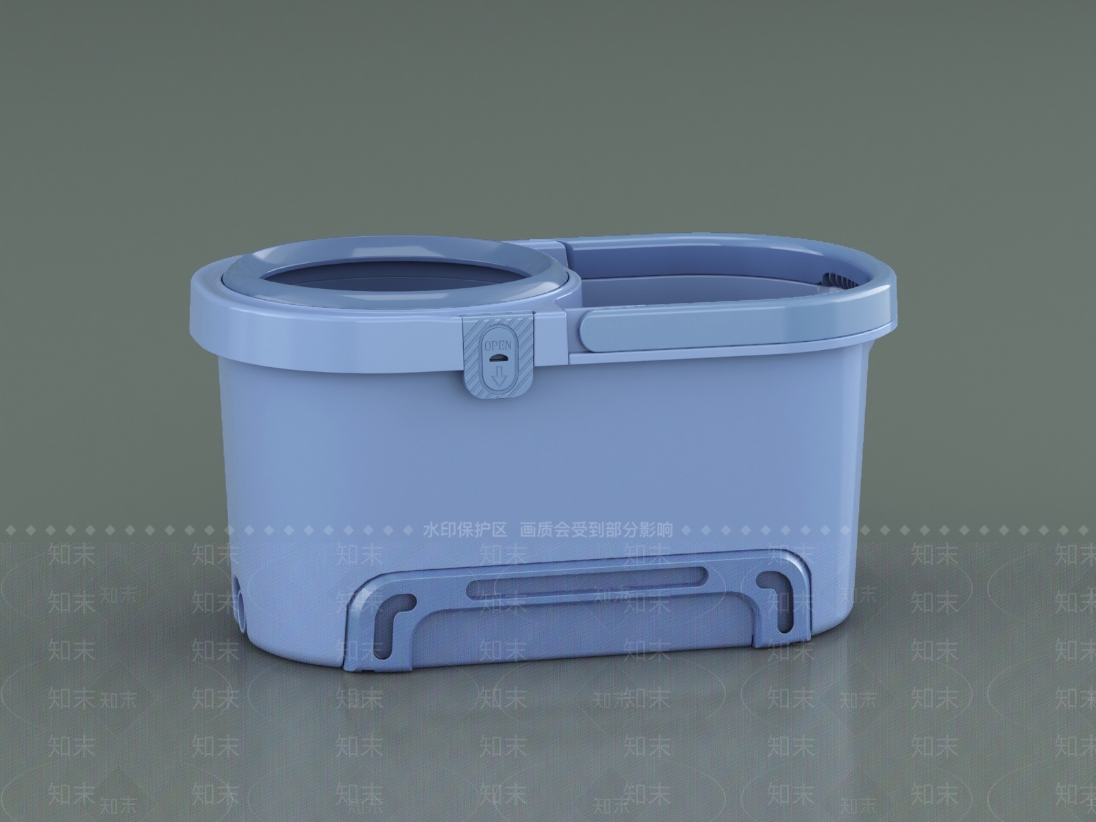 现代拖把水桶3D模型下载【ID:1106053206】
