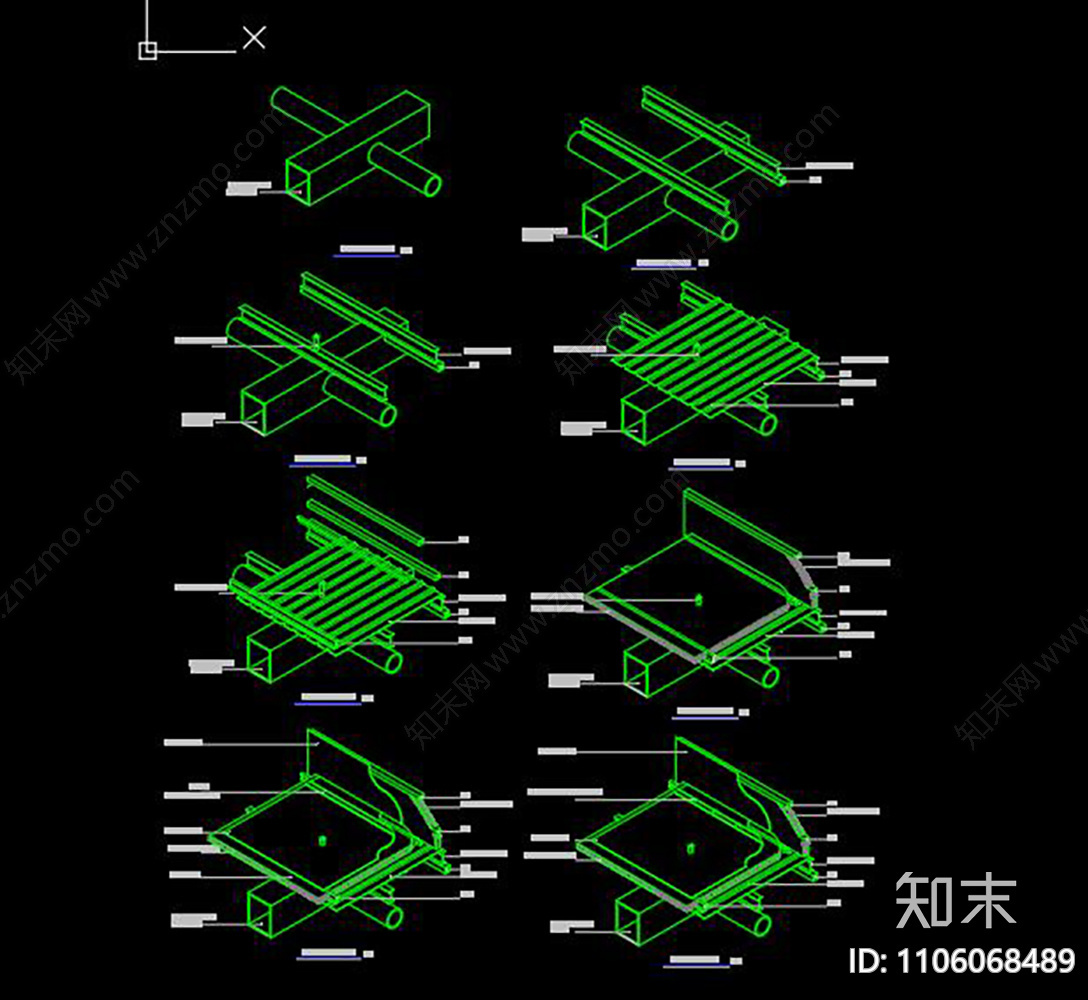 天窗大样cad施工图下载【ID:1106068489】