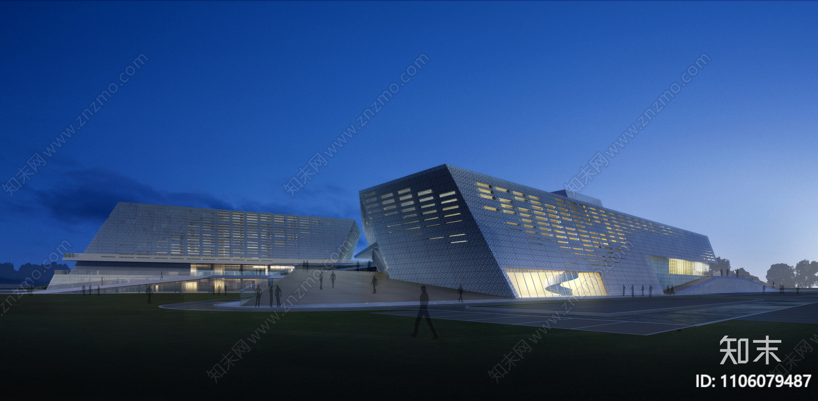 东莞市民中心工人文化宫施工图下载【ID:1106079487】