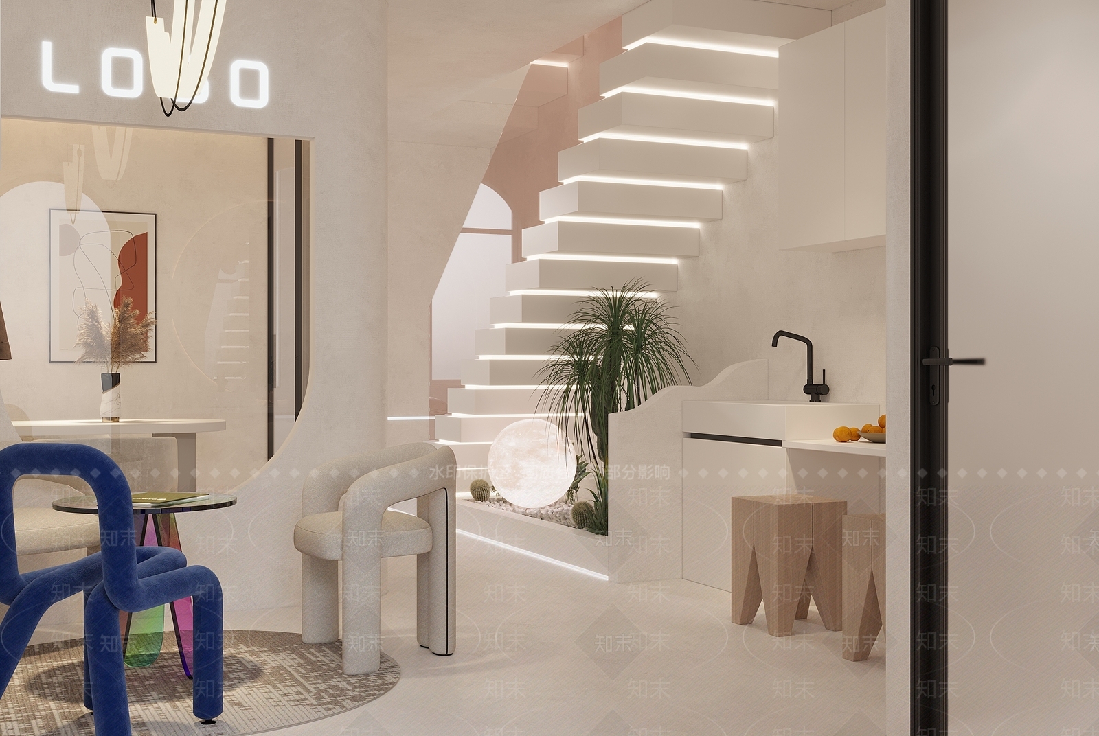 侘寂美容院3D模型下载【ID:1106083193】