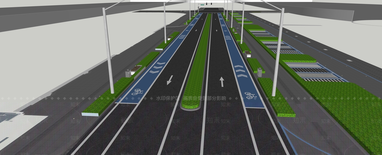 现代道路SU模型下载【ID:1106084113】