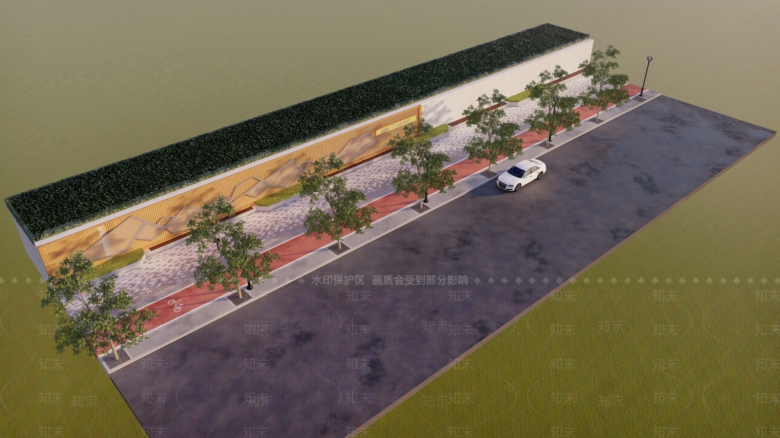 现代景观树SU模型下载【ID:1106085736】