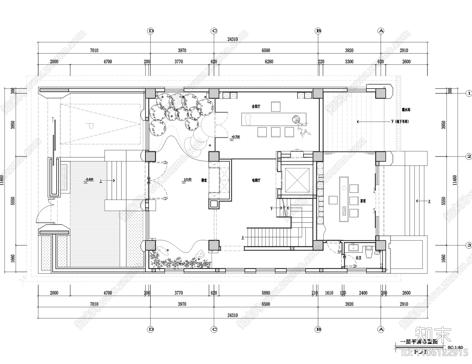 云问建筑设计cad施工图下载【ID:1106122915】