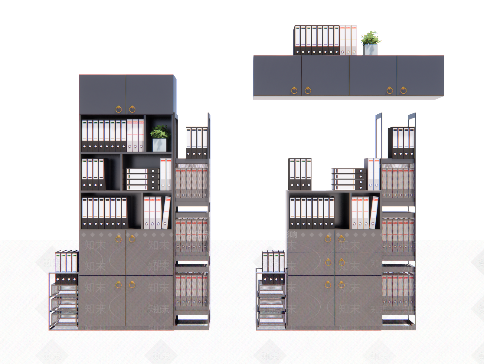 现代文件柜SU模型下载【ID:1106139948】