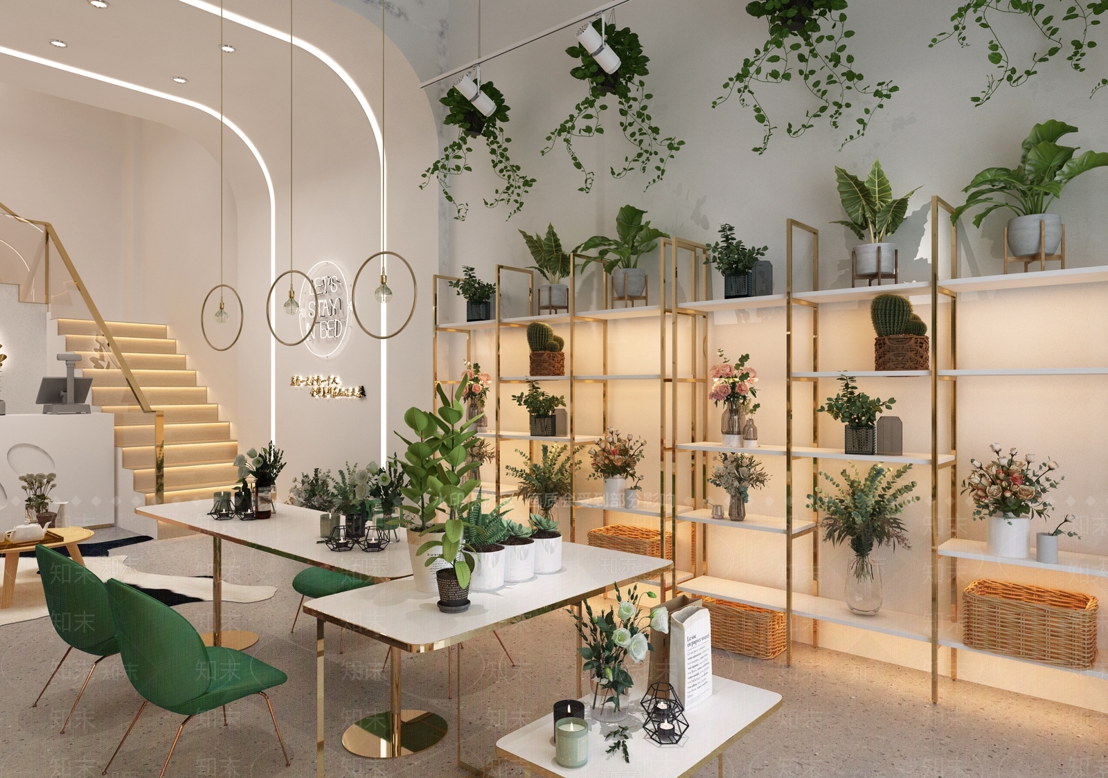 现代花店3D模型下载【ID:1106141765】