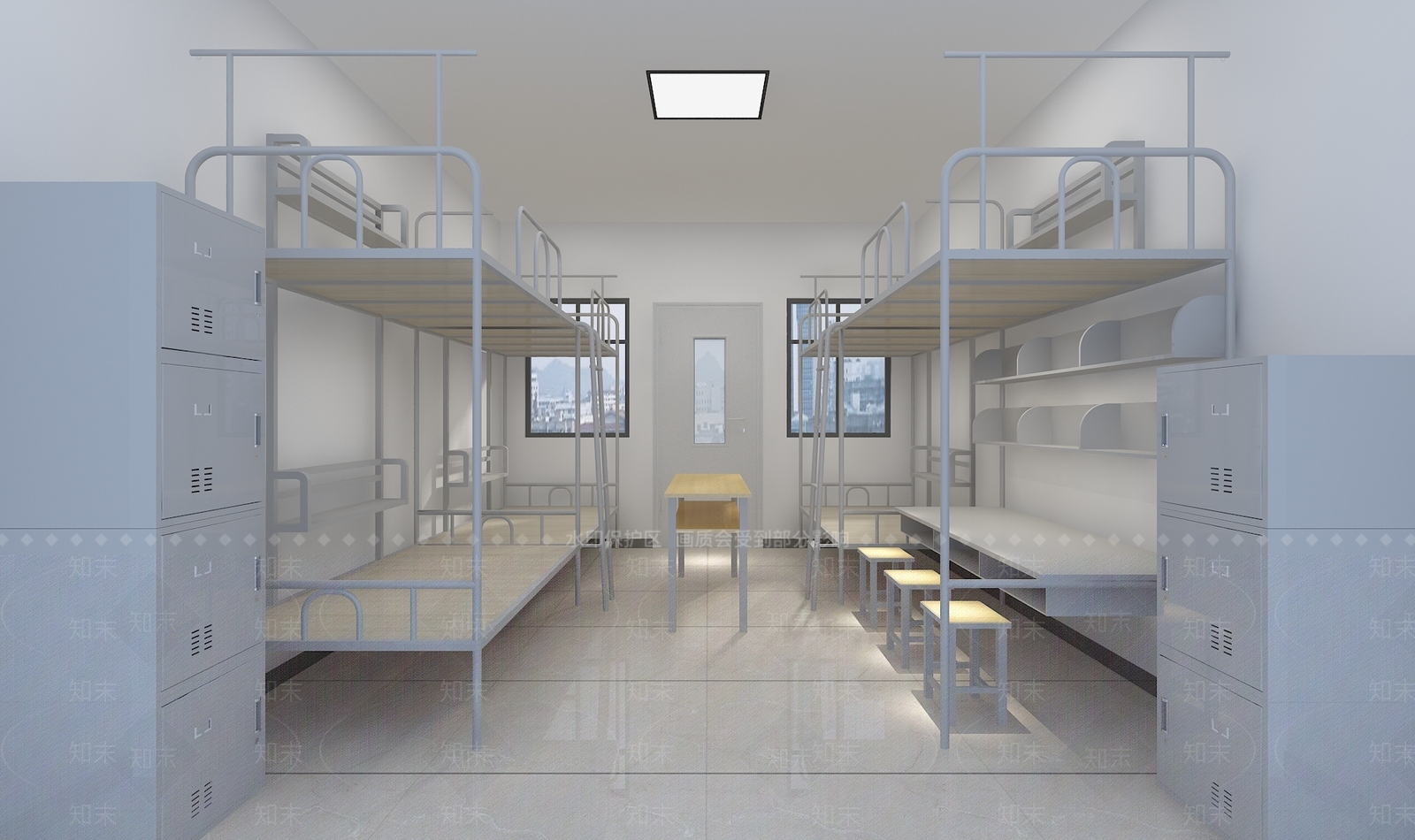现代宿舍3D模型下载【ID:1106148653】
