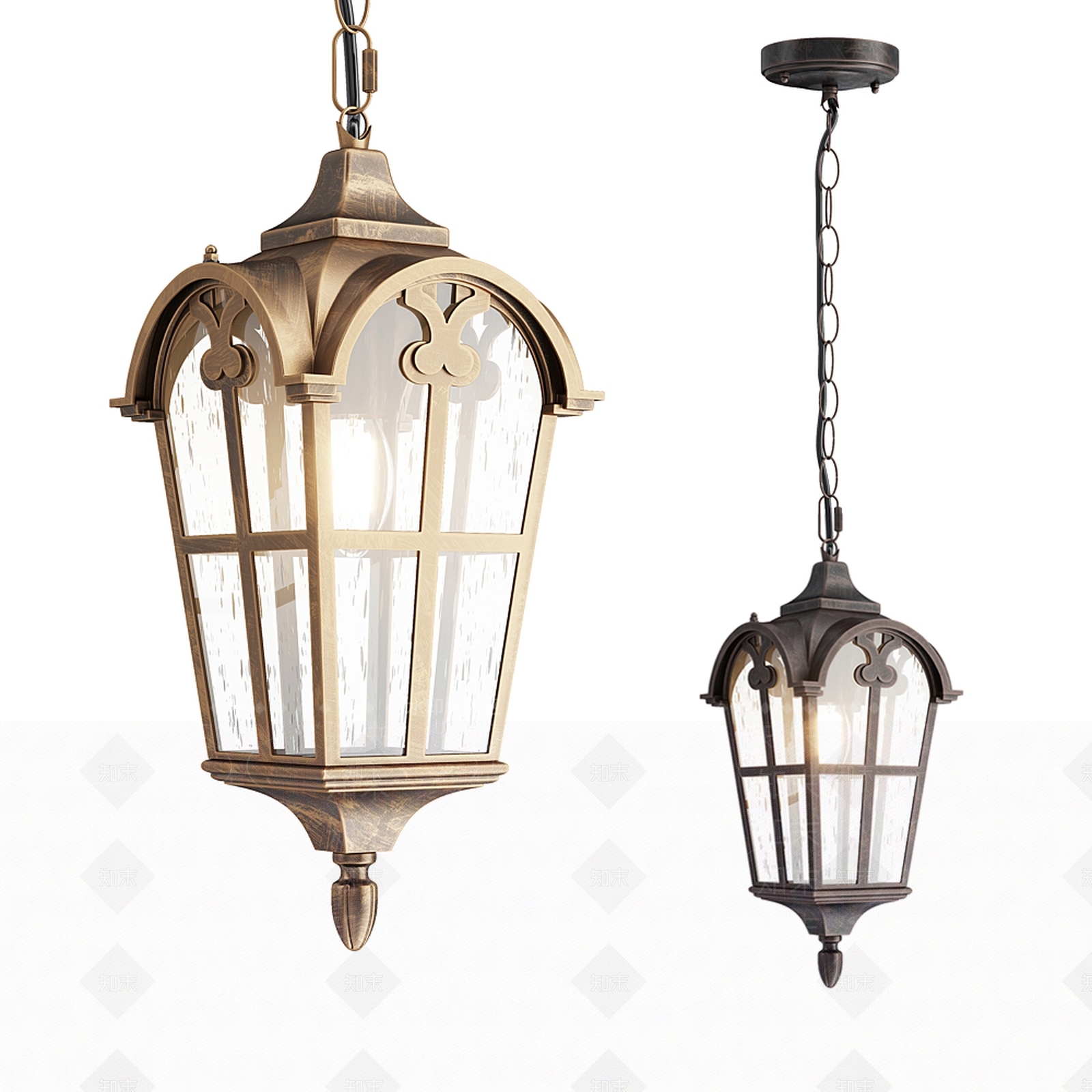 欧式古典吊灯3D模型下载【ID:1106152483】