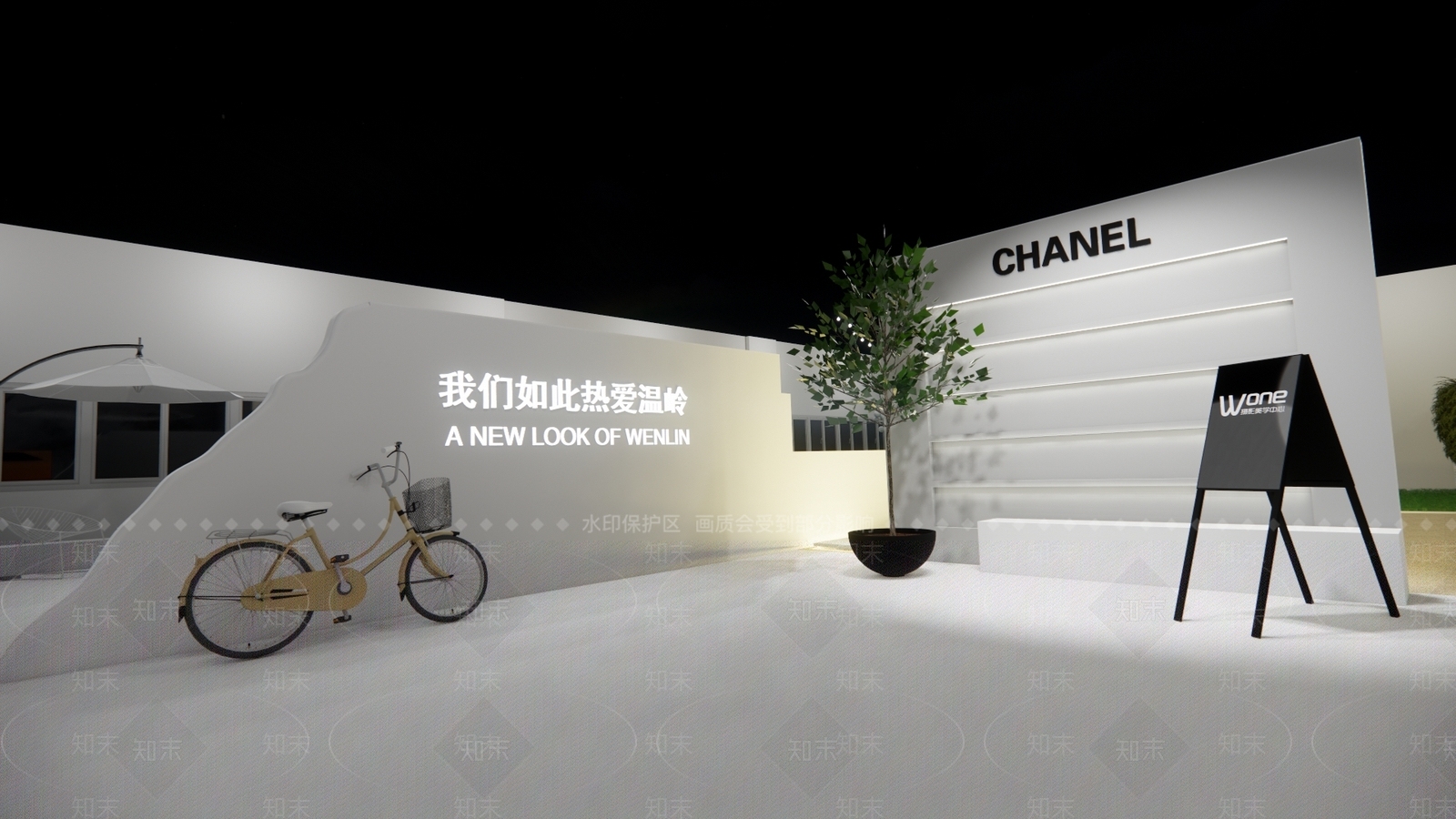 现代婚纱摄影店SU模型下载【ID:1106235832】