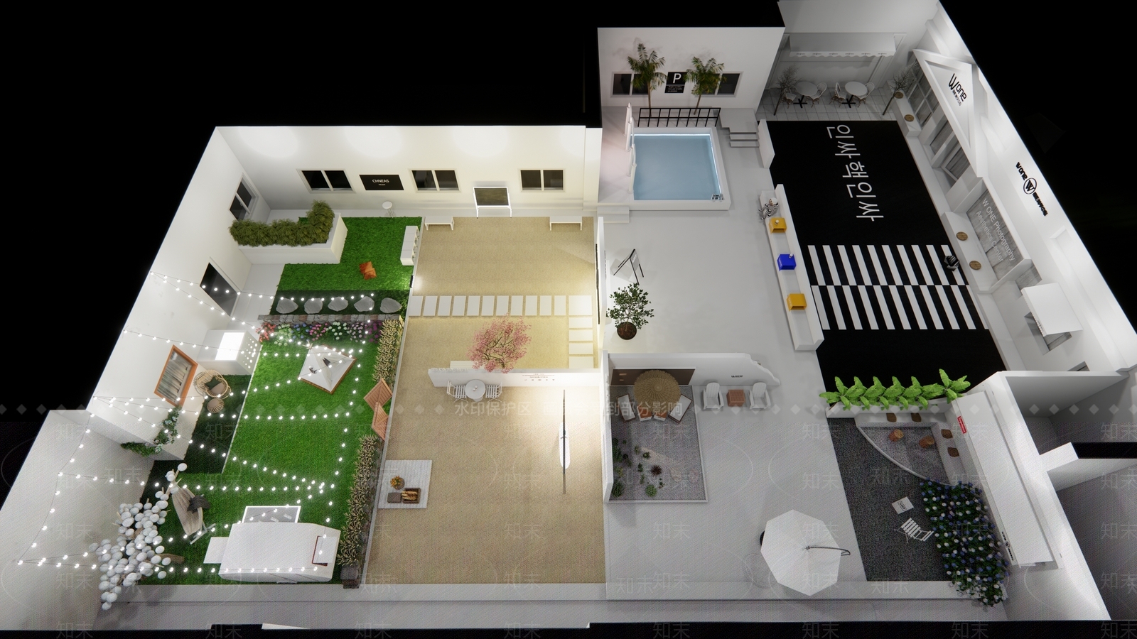 现代婚纱摄影店SU模型下载【ID:1106235832】