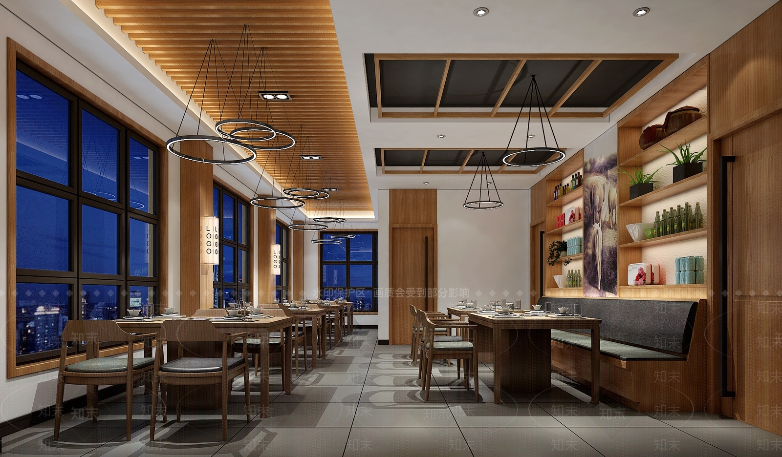 现代火锅店3D模型下载【ID:1106170463】