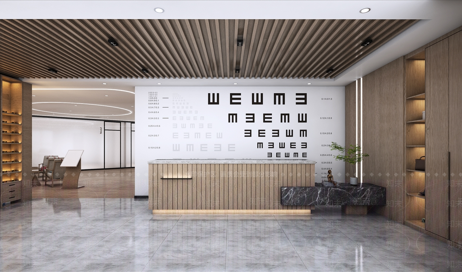 现代眼睛店3D模型下载【ID:1106174565】