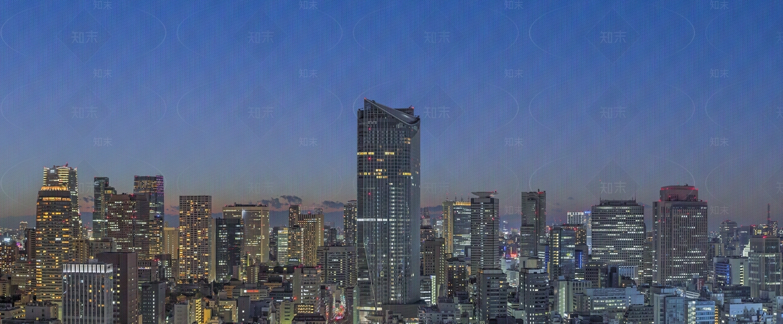 城市建筑夜景图贴图下载【ID:1106174581】