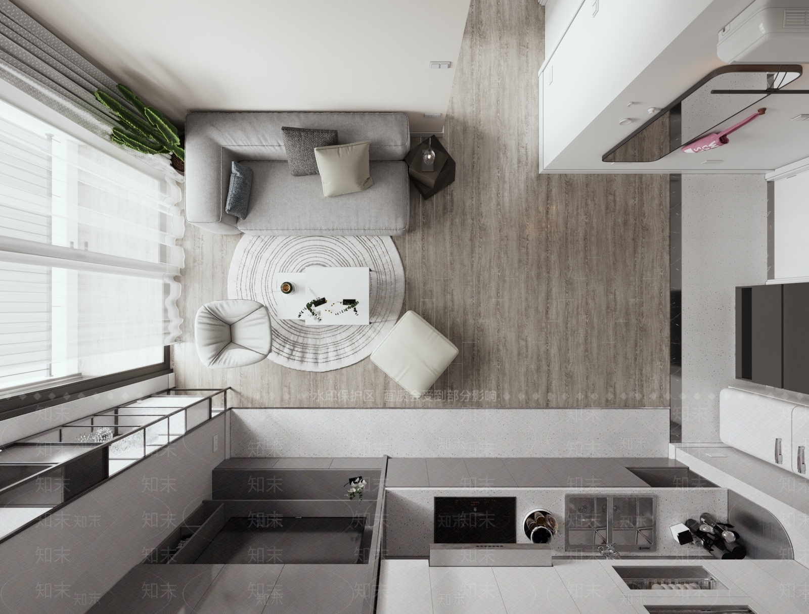 现代单身公寓3D模型下载【ID:1106181482】