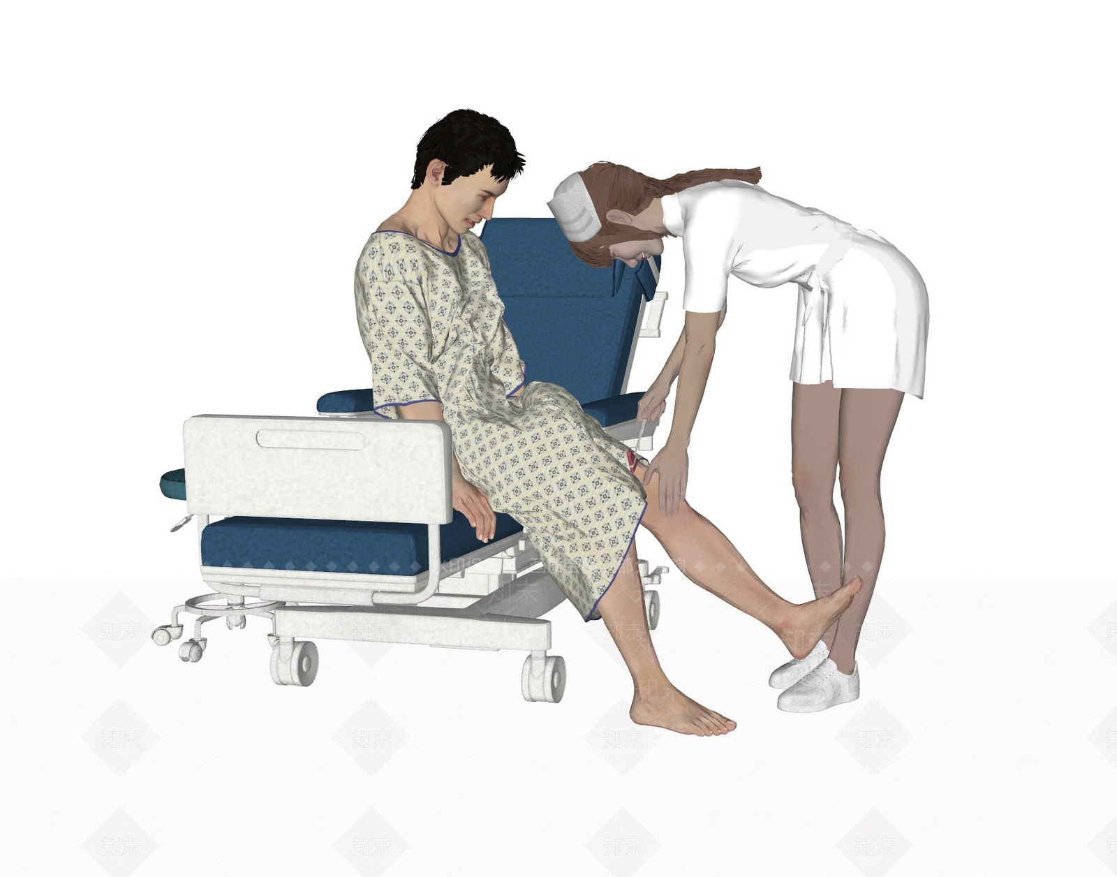 护士SU模型下载【ID:1106195005】