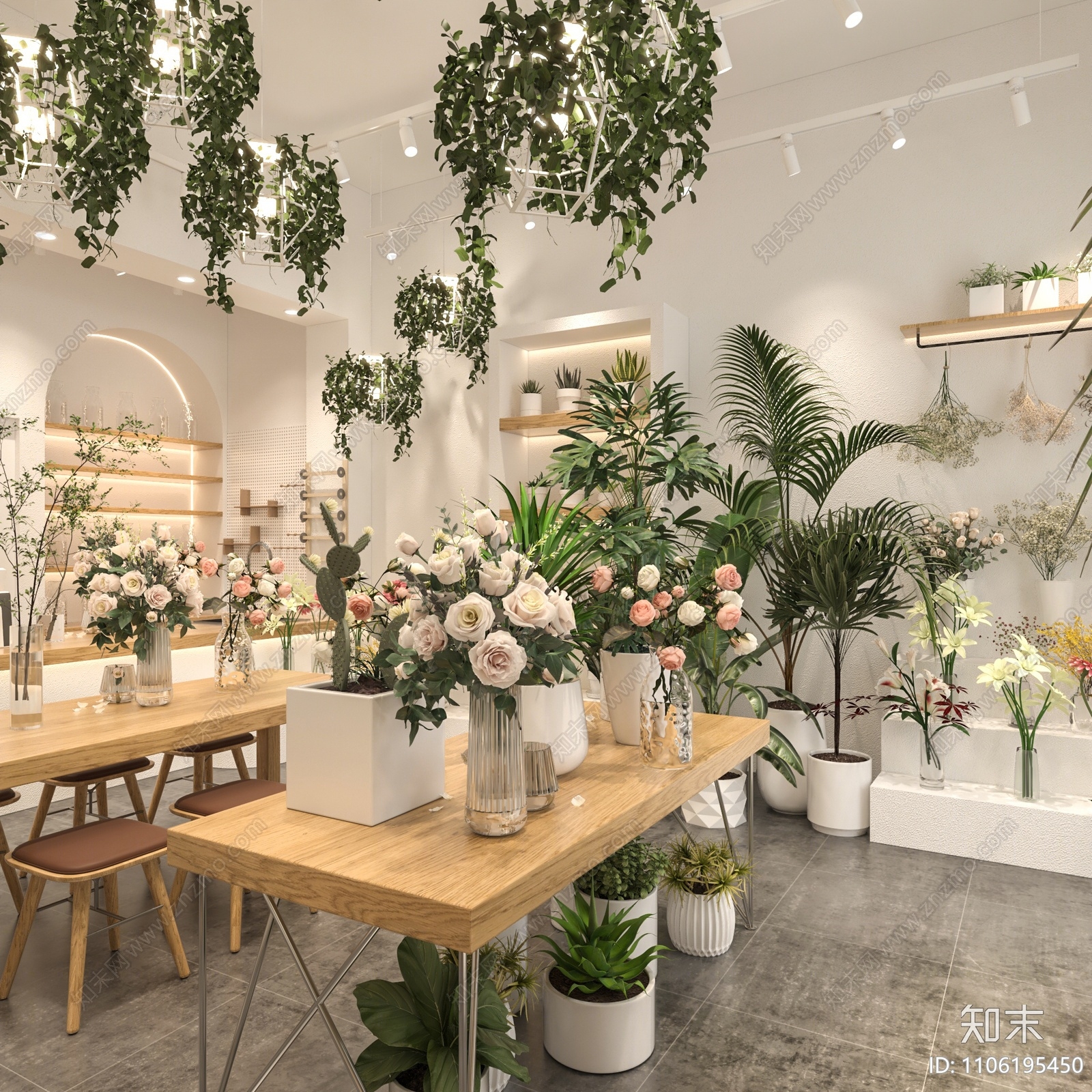 现代花店3D模型下载【ID:1106195450】