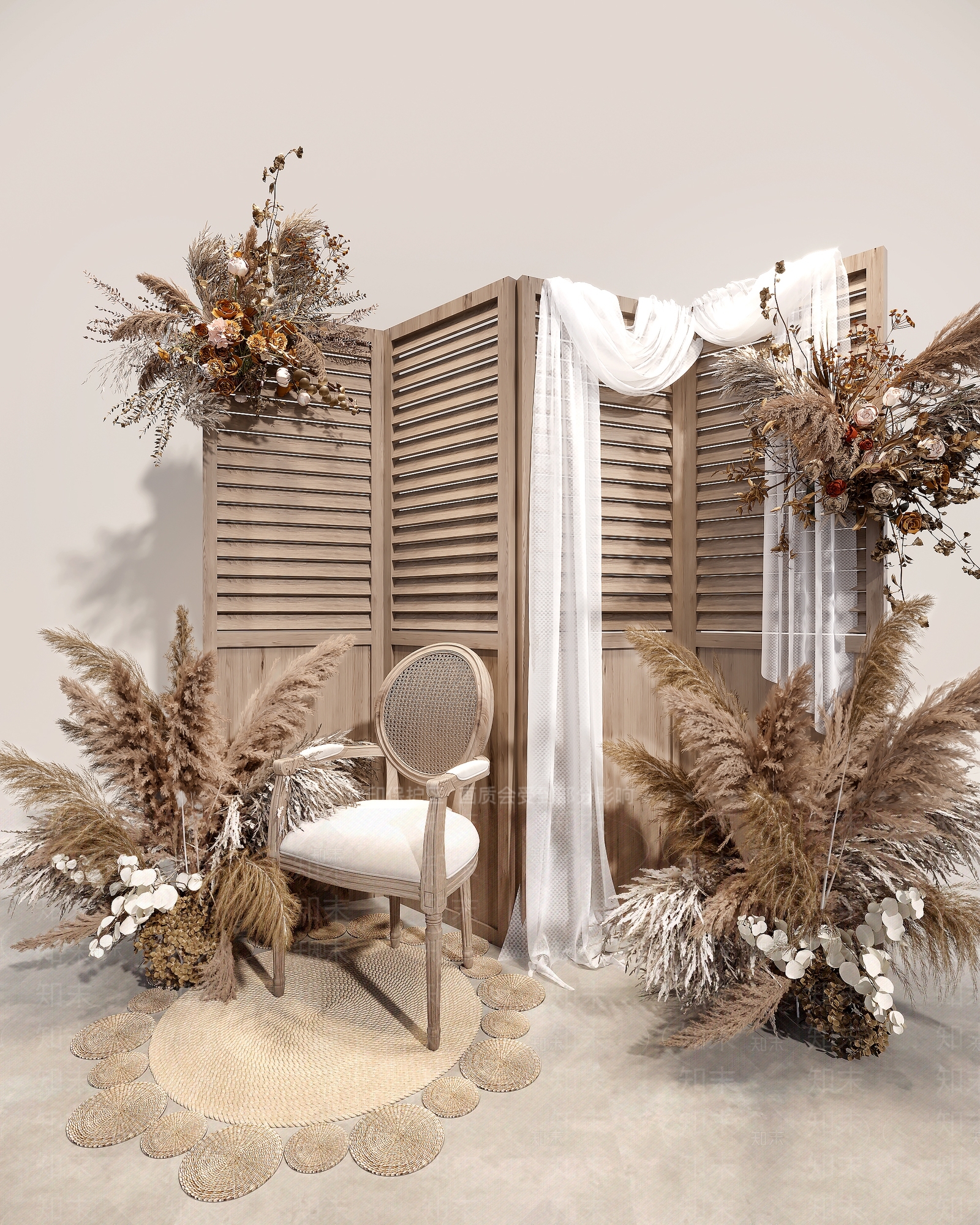 美式美陈3D模型下载【ID:1106195587】