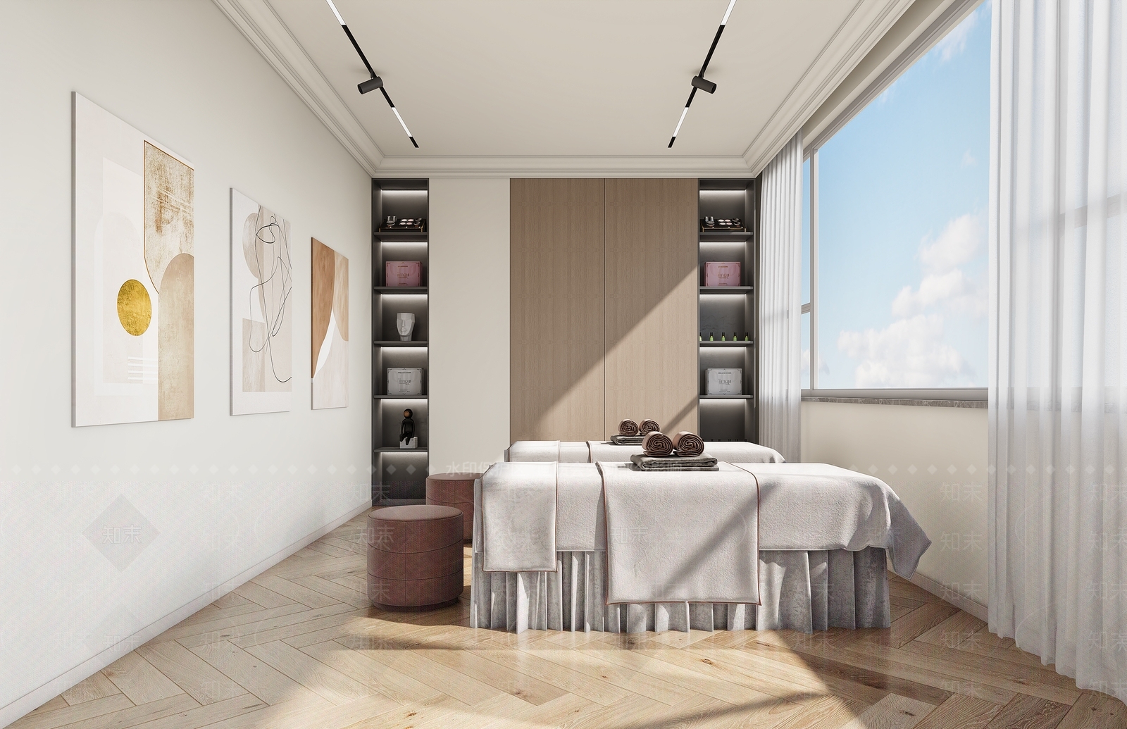 现代美容SPA店包间3D模型下载【ID:1106212020】