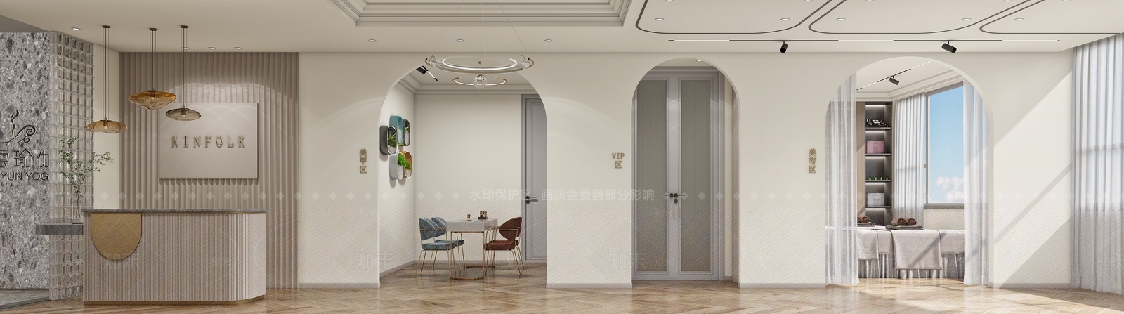 现代美甲店3D模型下载【ID:1106211908】