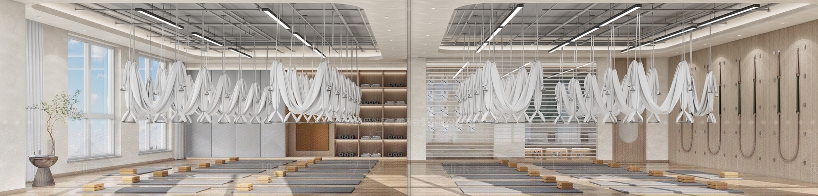 现代瑜伽室3D模型下载【ID:1106214807】