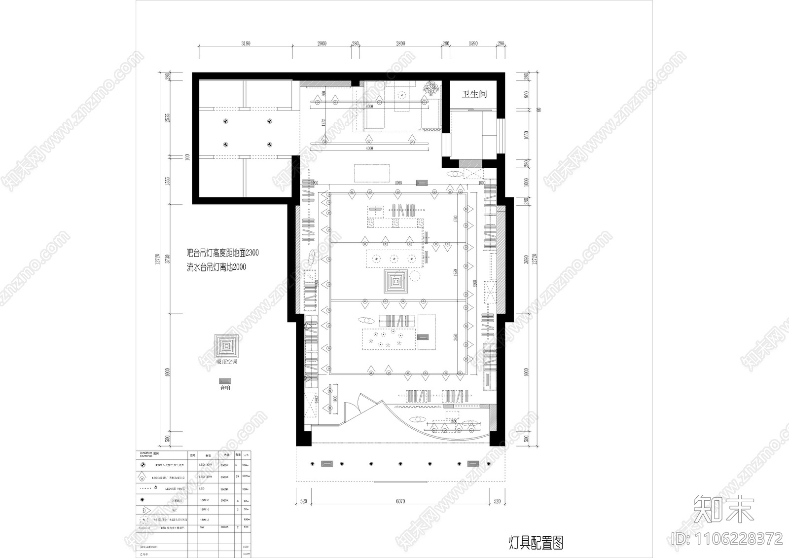 工业风男装店cad施工图下载【ID:1106228372】